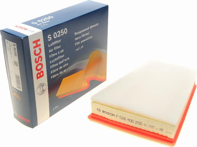 BOSCH F 026 400 250 - Filtro aria autozon.pro