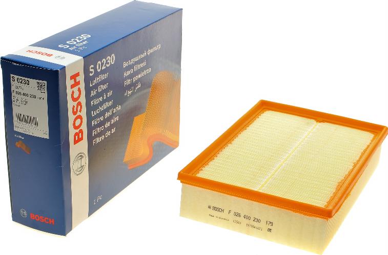 BOSCH F 026 400 230 - Filtro aria autozon.pro