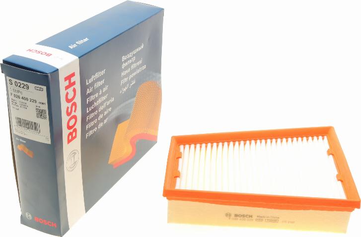 BOSCH F 026 400 229 - Filtro aria autozon.pro