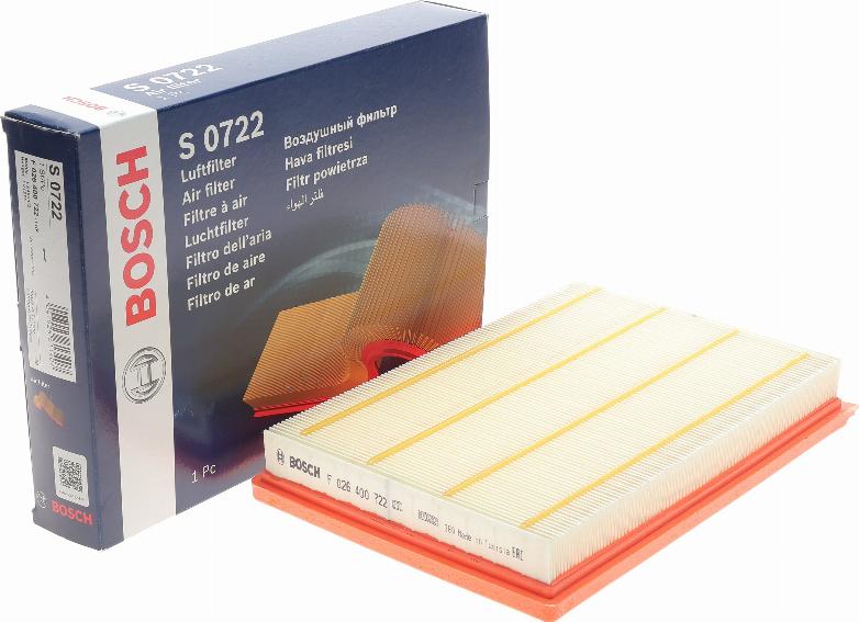 BOSCH F 026 400 722 - Filtro aria autozon.pro