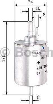 BOSCH F 026 403 003 - Filtro carburante autozon.pro