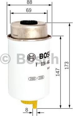 BOSCH F 026 402 088 - Filtro carburante autozon.pro