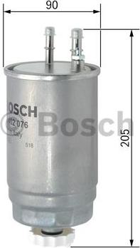 BOSCH F 026 402 076 - Filtro carburante autozon.pro