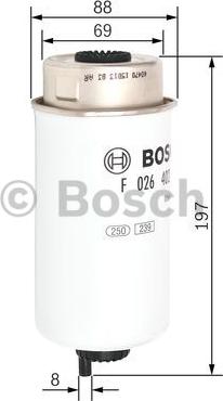 BOSCH F 026 402 122 - Filtro carburante autozon.pro