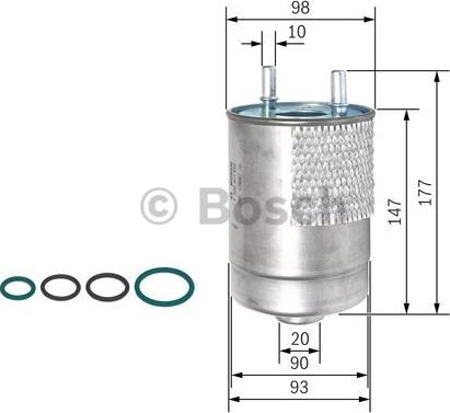 BOSCH F 026 402 850 - Filtro carburante autozon.pro