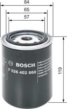 BOSCH F 026 402 860 - Filtro carburante autozon.pro