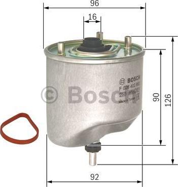 BOSCH F 026 402 862 - Filtro carburante autozon.pro