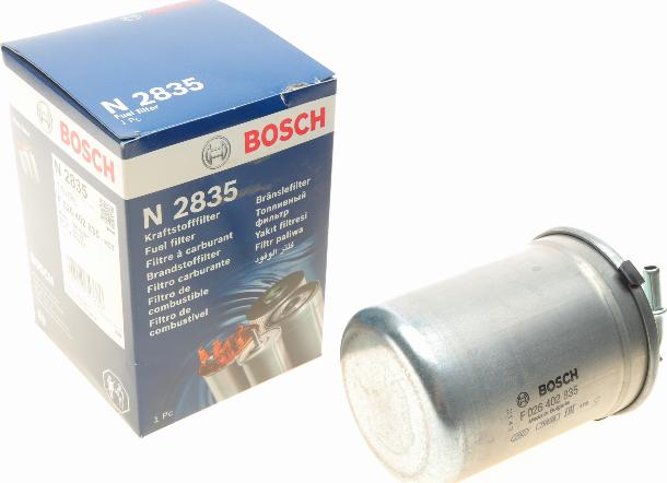 BOSCH F 026 402 835 - Filtro carburante autozon.pro