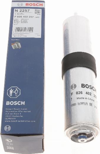 BOSCH F 026 402 257 - Filtro carburante autozon.pro