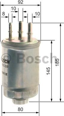 BOSCH F 026 402 229 - Filtro carburante autozon.pro