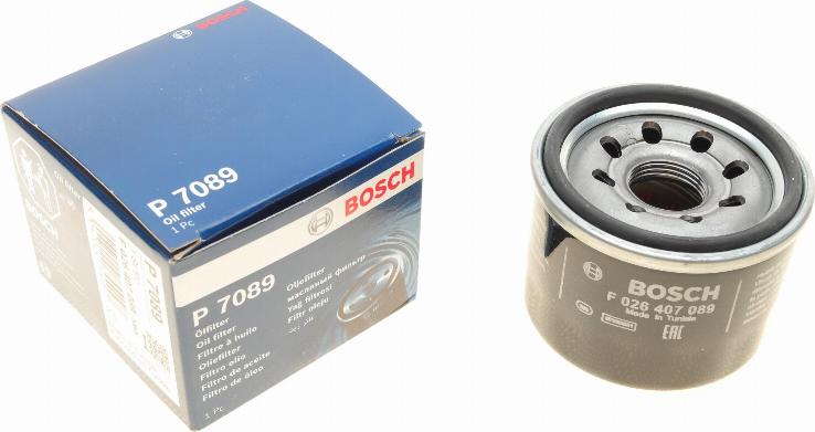 BOSCH F 026 407 089 - Filtro olio autozon.pro