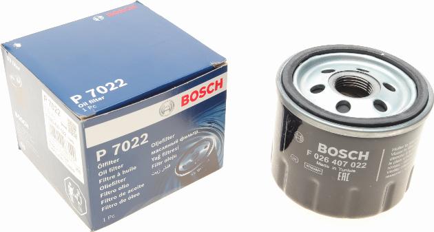 BOSCH F 026 407 022 - Filtro olio autozon.pro