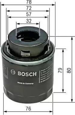 BOSCH F 026 407 079 - Filtro olio autozon.pro