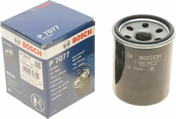 BOSCH F 026 407 077 - Filtro olio autozon.pro