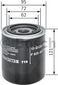 BOSCH F 026 407 198 - Filtro olio autozon.pro