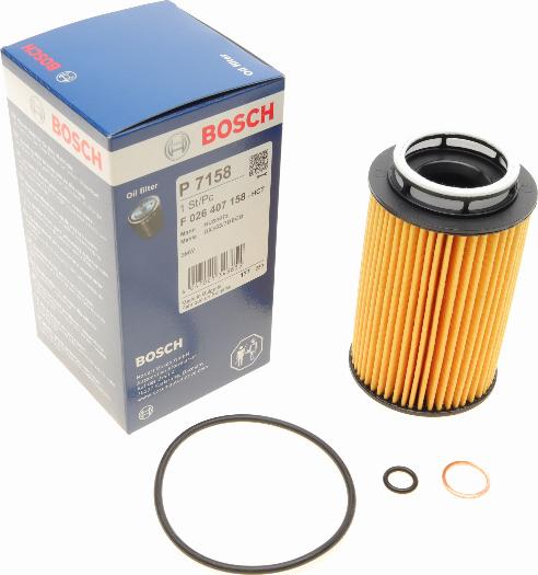 BOSCH F 026 407 158 - Filtro olio autozon.pro