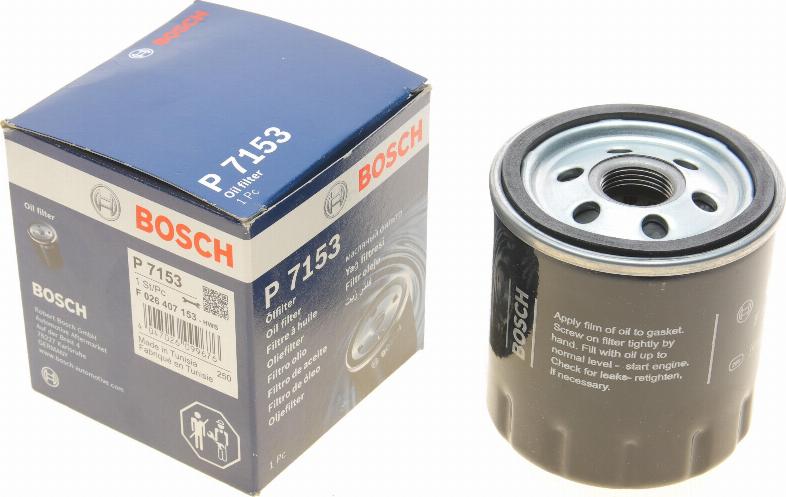 BOSCH F 026 407 153 - Filtro olio autozon.pro