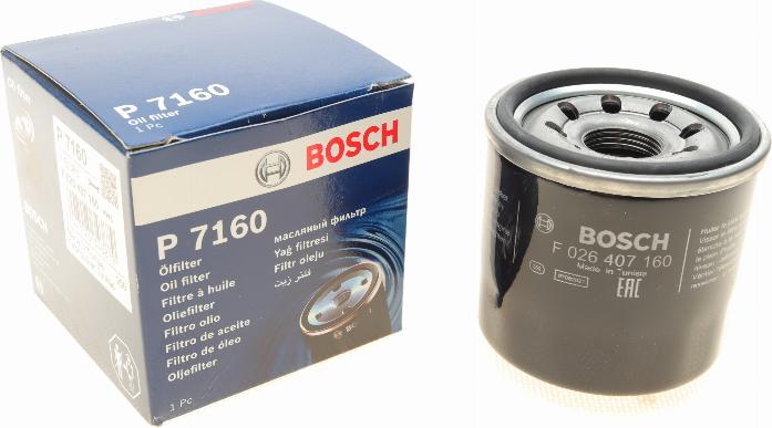 BOSCH F 026 407 160 - Filtro olio autozon.pro