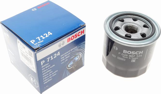 BOSCH F 026 407 124 - Filtro olio autozon.pro