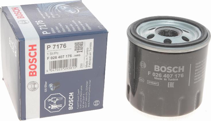 BOSCH F 026 407 176 - Filtro olio autozon.pro