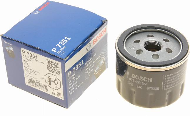 BOSCH F 026 407 351 - Filtro olio autozon.pro