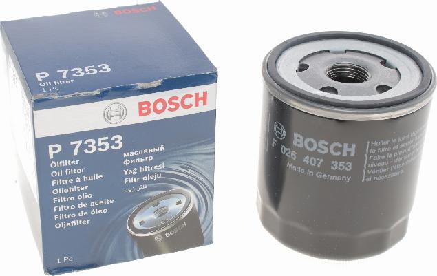 BOSCH F 026 407 353 - Filtro olio autozon.pro