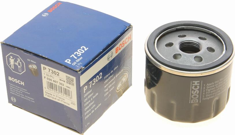 BOSCH F 026 407 302 - Filtro olio autozon.pro