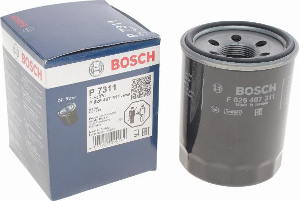 BOSCH F 026 407 311 - Filtro olio autozon.pro