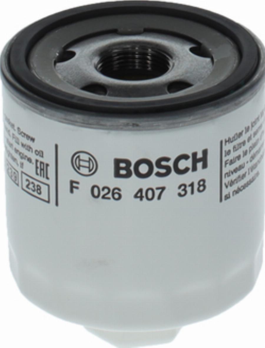 BOSCH F 026 407 318 - Filtro olio autozon.pro