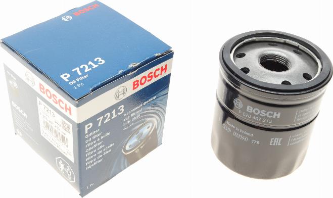 BOSCH F 026 407 213 - Filtro olio autozon.pro