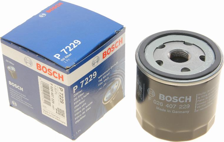 BOSCH F 026 407 229 - Filtro olio autozon.pro