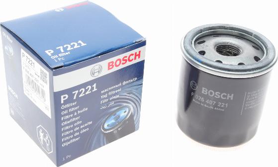 BOSCH F 026 407 221 - Filtro olio autozon.pro