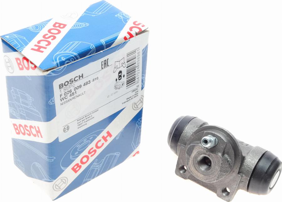 BOSCH F 026 009 483 - Cilindretto freno autozon.pro