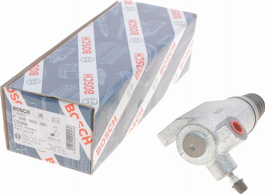 BOSCH F 026 005 581 - Cilindro secondario, Frizione autozon.pro