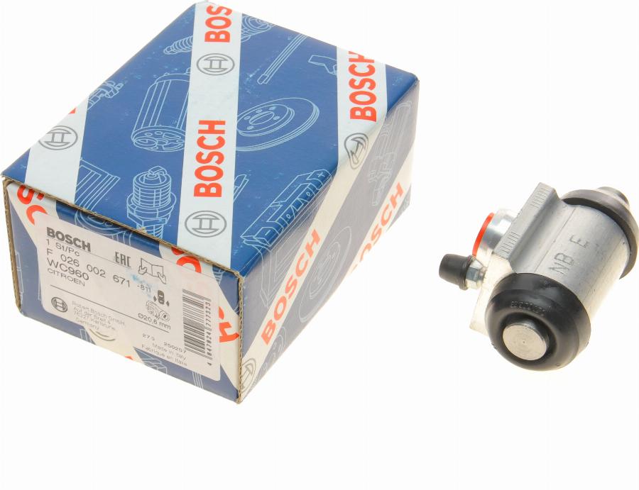 BOSCH F 026 002 671 - Cilindretto freno autozon.pro