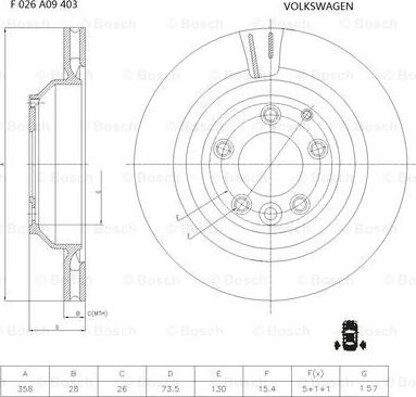 BOSCH F 026 A09 403 - Discofreno autozon.pro