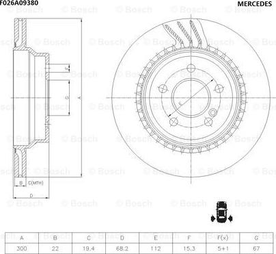 BOSCH F 026 A09 380 - Discofreno autozon.pro