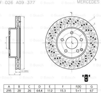 BOSCH F 026 A09 377 - Discofreno autozon.pro