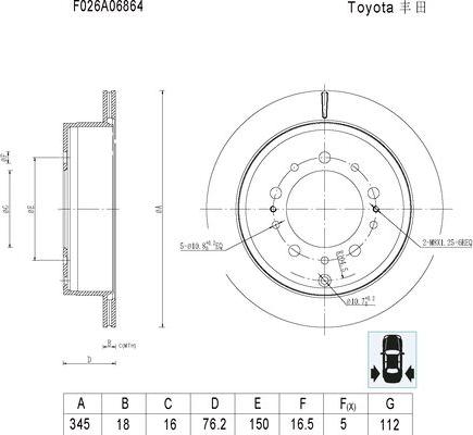 BOSCH F 026 A06 864 - Discofreno autozon.pro