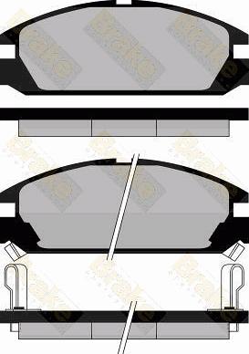 Brake Engineering PA463 - Kit pastiglie freno, Freno a disco autozon.pro