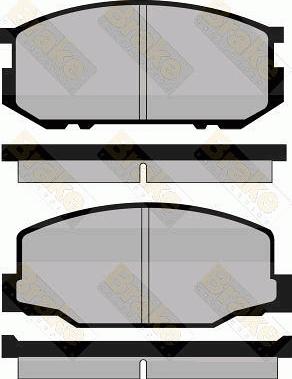 Brake Engineering PA407 - Kit pastiglie freno, Freno a disco autozon.pro