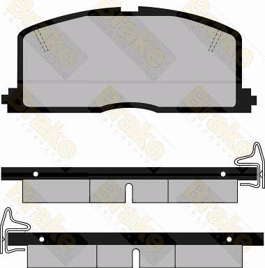 Brake Engineering PA411 - Kit pastiglie freno, Freno a disco autozon.pro