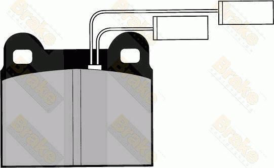 Brake Engineering PA425 - Kit pastiglie freno, Freno a disco autozon.pro