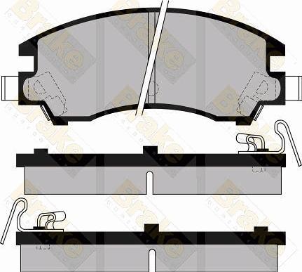 Brake Engineering PA477 - Kit pastiglie freno, Freno a disco autozon.pro