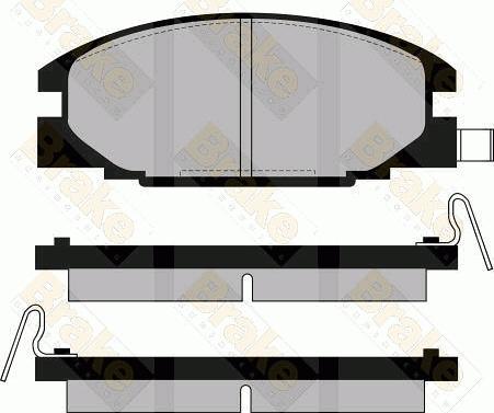 Brake Engineering PA549 - Kit pastiglie freno, Freno a disco autozon.pro