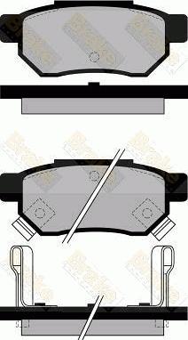 Brake Engineering PA545 - Kit pastiglie freno, Freno a disco autozon.pro