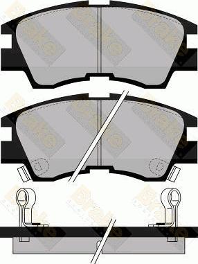 Brake Engineering PA552 - Kit pastiglie freno, Freno a disco autozon.pro