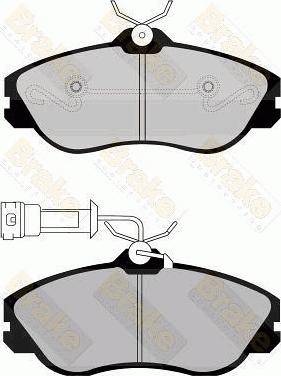 Brake Engineering PA506 - Kit pastiglie freno, Freno a disco autozon.pro