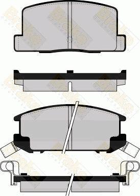 Brake Engineering PA502 - Kit pastiglie freno, Freno a disco autozon.pro