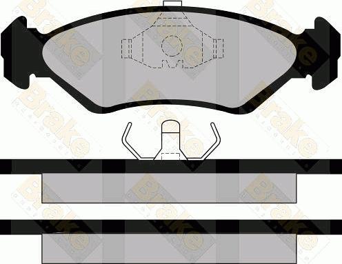 Brake Engineering PA517 - Kit pastiglie freno, Freno a disco autozon.pro